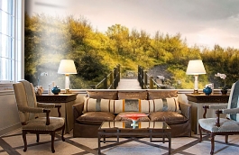 Обои 4500162 фото в интерьере кабинета превью