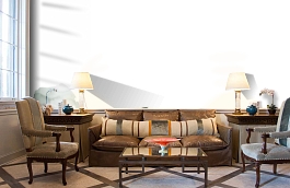 Обои 100495 фото в интерьере кабинета превью