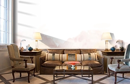 Обои 100563 фото в интерьере кабинета превью