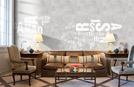 Обои 101003 фото в интерьере кабинета превью