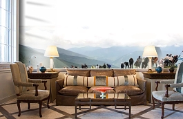 Обои 1516 lev6 809 фото в интерьере кабинета превью