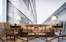 Обои 101201 фото в интерьере кабинета превью