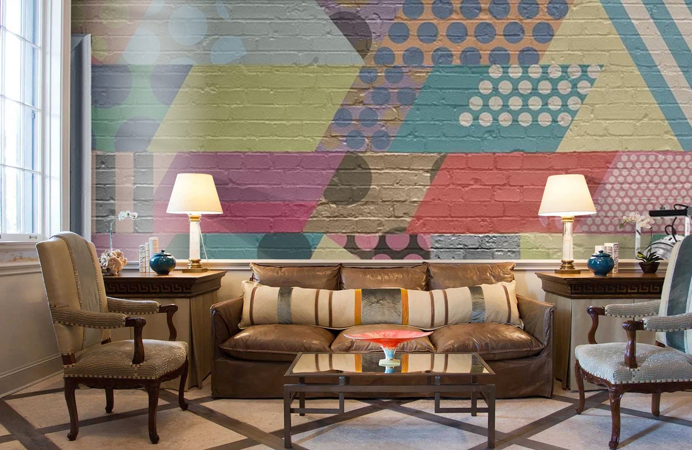 Обои P202802-0 фото в интерьере кабинета