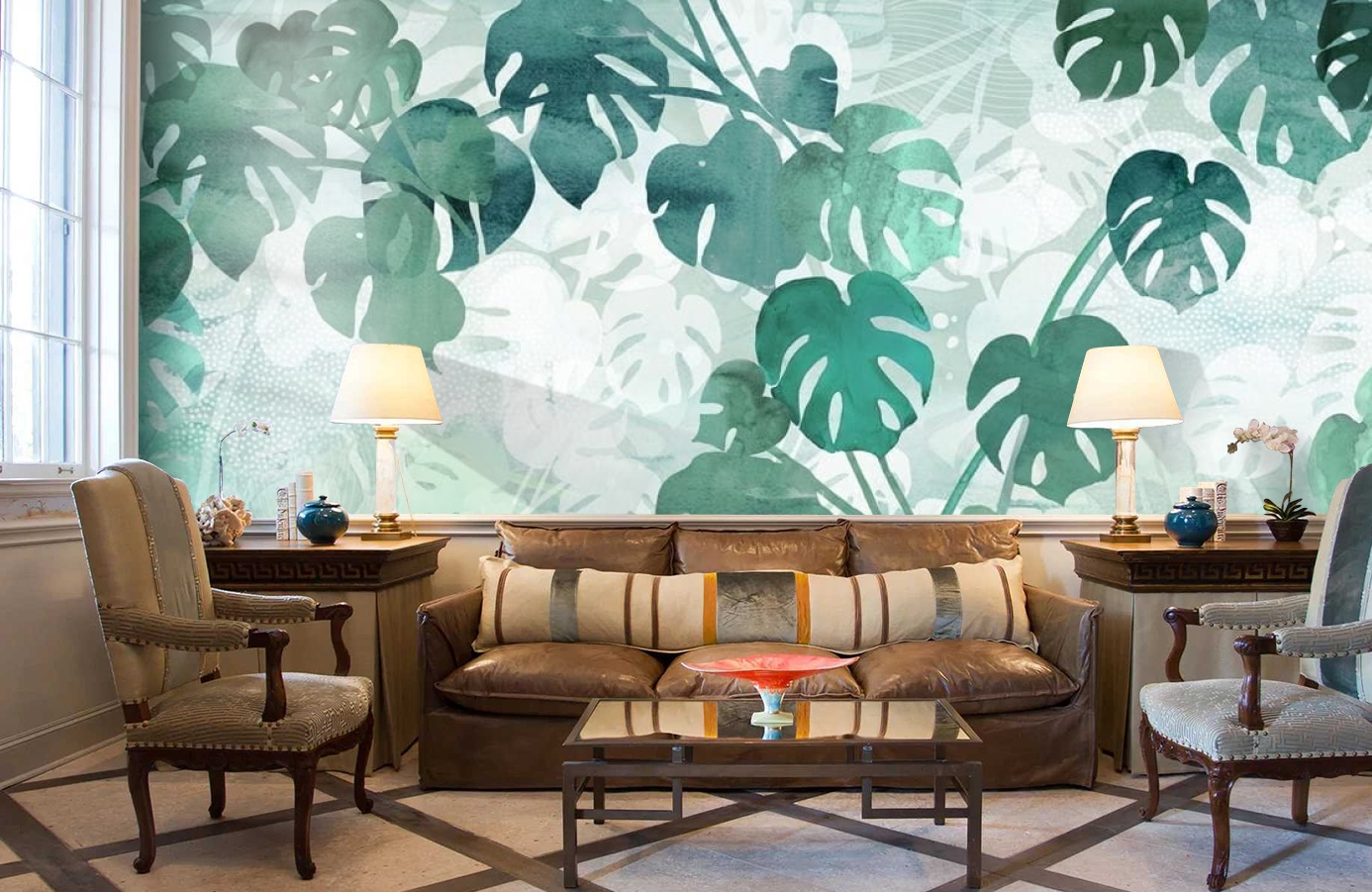 Обои P260501-10 фото в интерьере кабинета