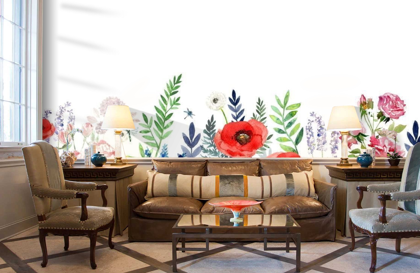 Обои P260701-10 фото в интерьере кабинета