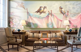 Обои CBB2221 фото в интерьере кабинета превью