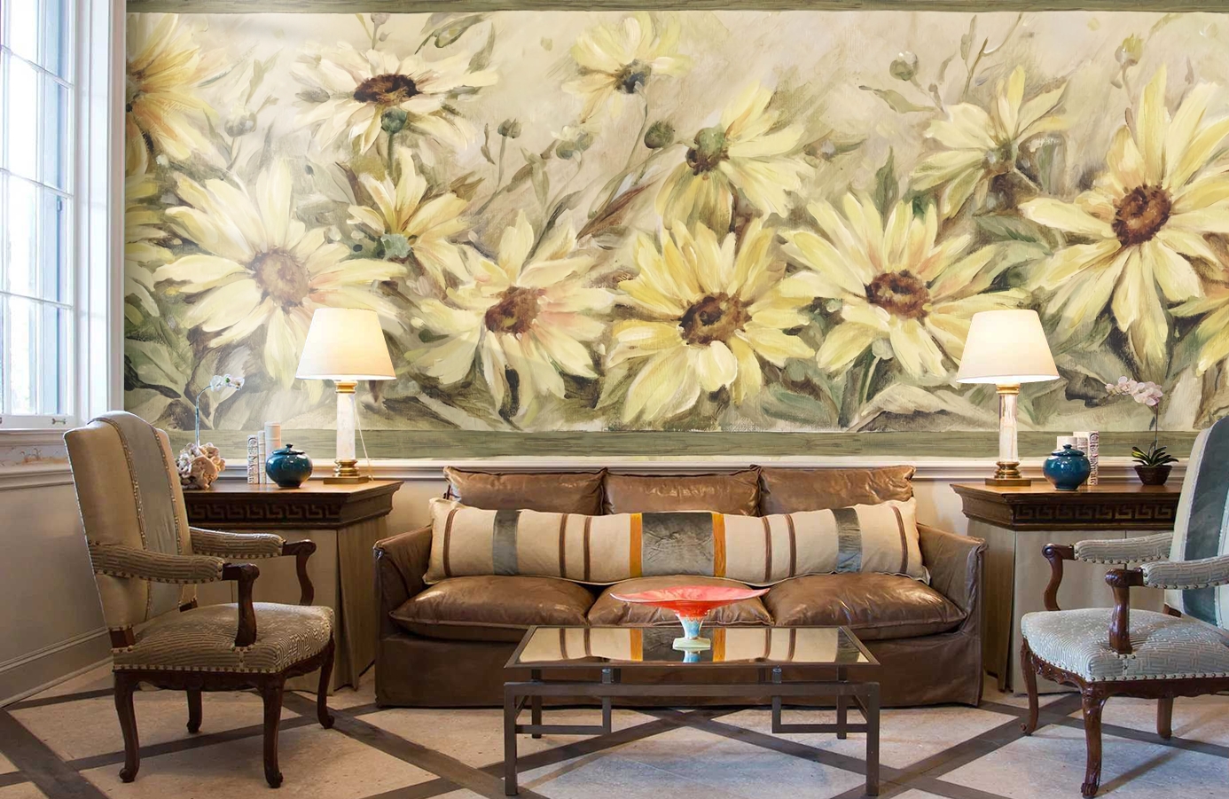 Обои CBB2231 фото в интерьере кабинета