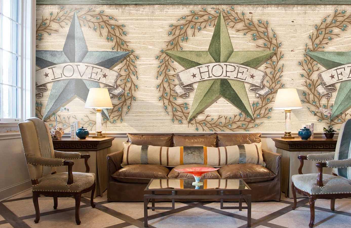 Обои CBB2252 фото в интерьере кабинета