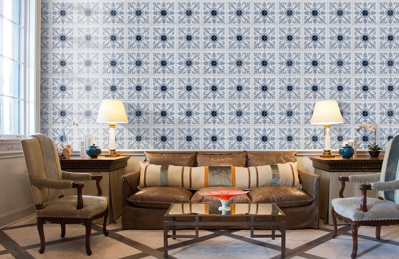 Обои 3000014 фото в интерьере кабинета