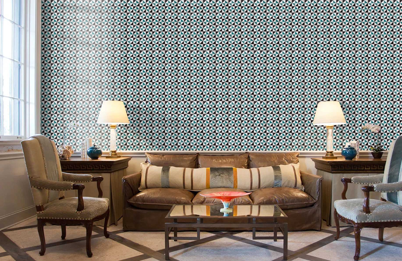 Обои 3000016 фото в интерьере кабинета