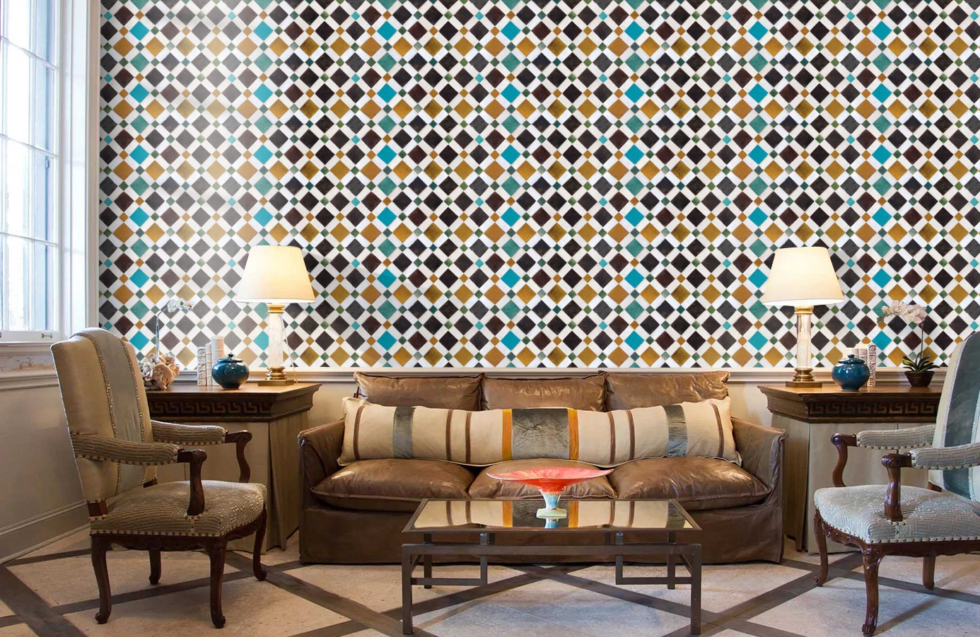 Обои 3000033 фото в интерьере кабинета