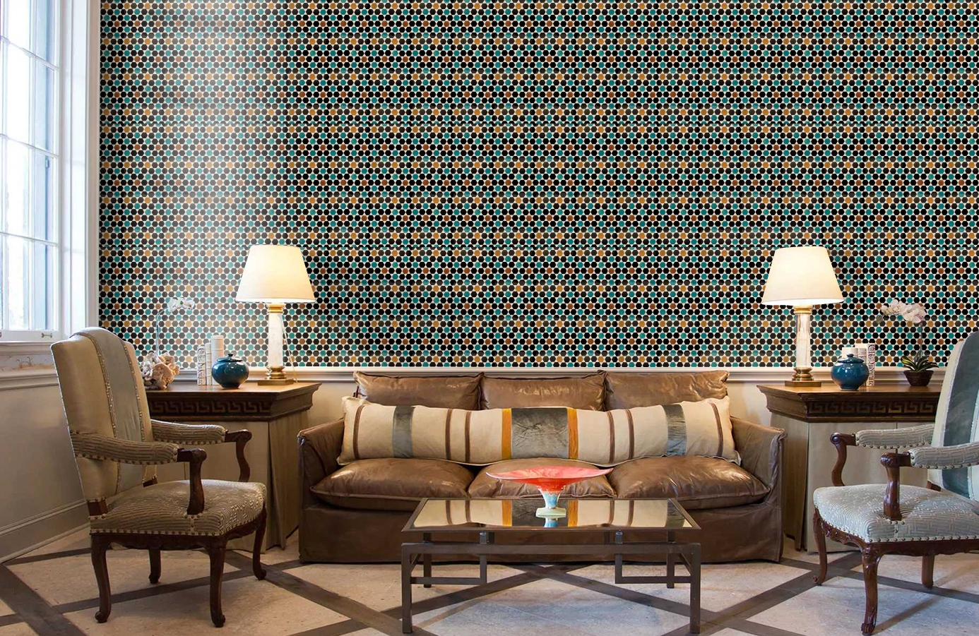 Обои 3000034 фото в интерьере кабинета