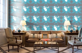 Обои 890402 фото в интерьере кабинета превью