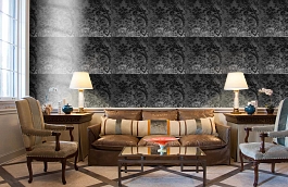 Обои 374 NOIR фото в интерьере кабинета превью