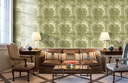 Обои 40095 COL 6 фото в интерьере кабинета превью