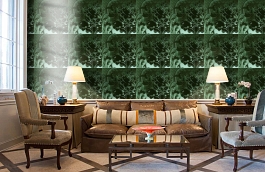 Обои 464 VERT фото в интерьере кабинета превью