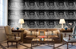 Обои 564 NOIR фото в интерьере кабинета превью