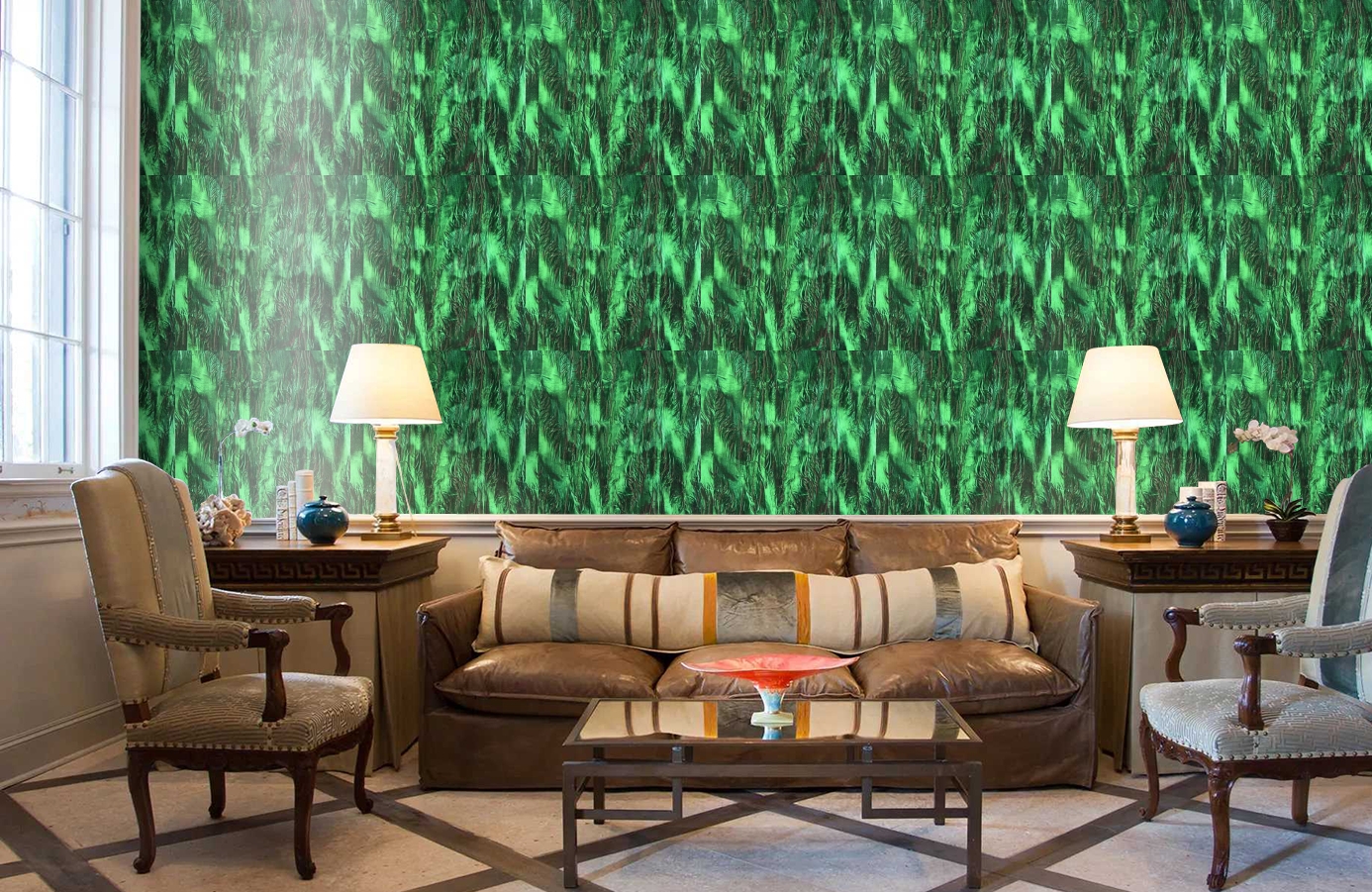 Обои GEORGES-SAND-P_-06 фото в интерьере кабинета