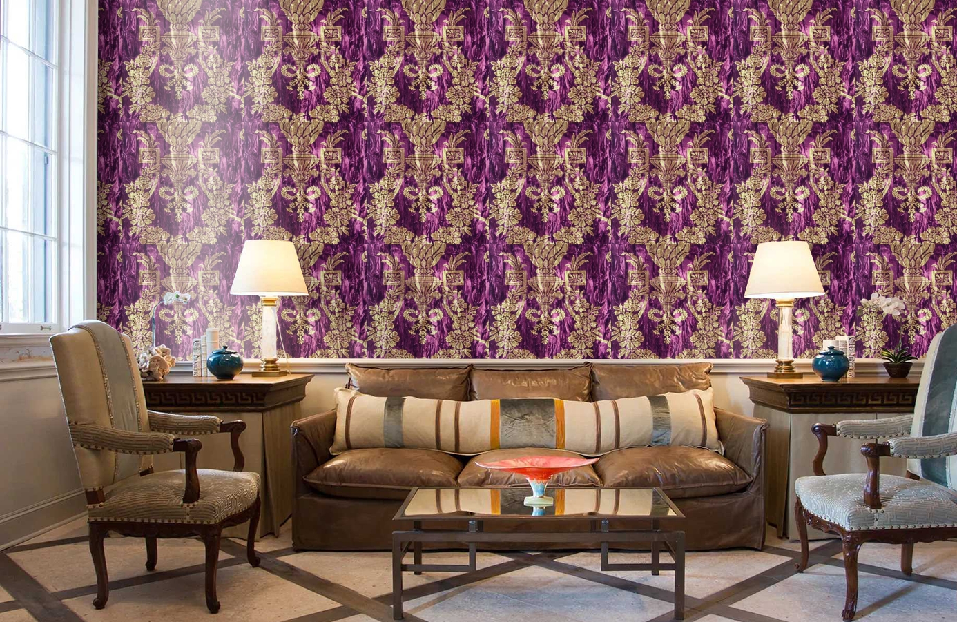 Обои GEORGES-SAND-P_-07 фото в интерьере кабинета