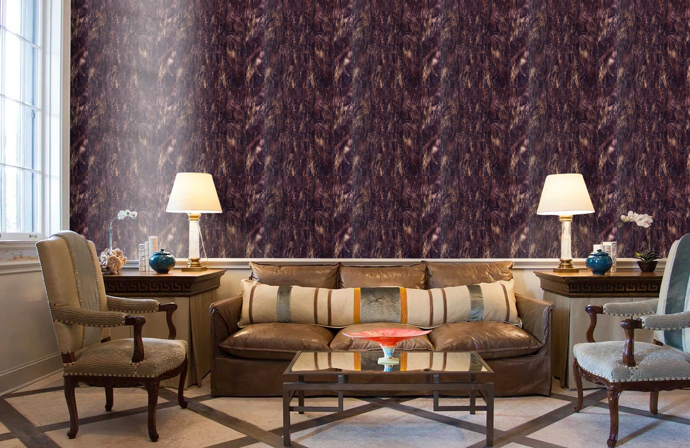 Обои GEORGES-SAND-P_-12 фото в интерьере кабинета