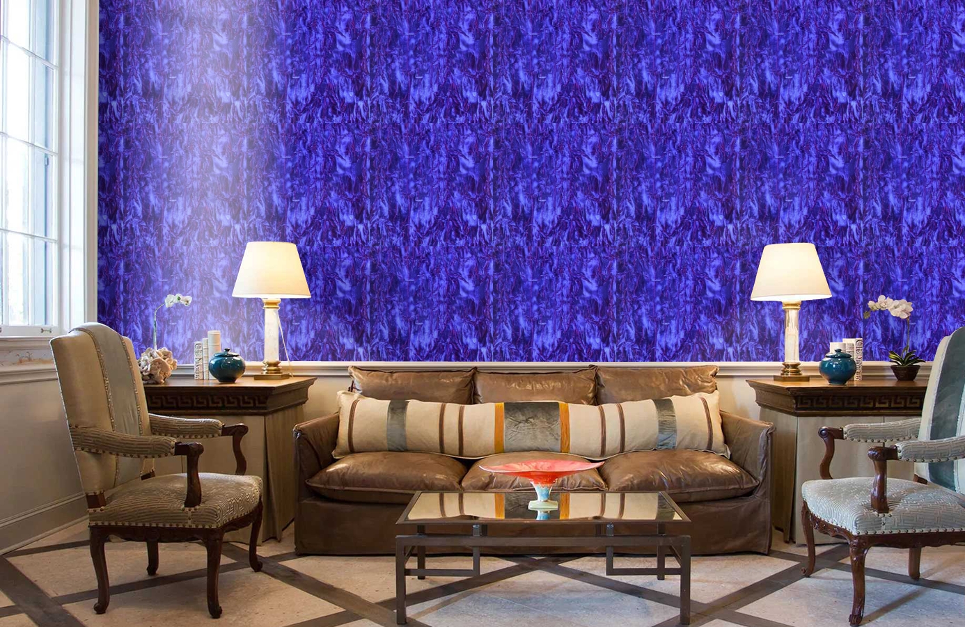 Обои GEORGES-SAND-P_-16 фото в интерьере кабинета