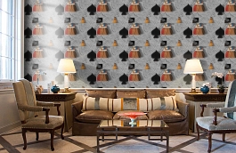 Обои DRO-05 фото в интерьере кабинета превью