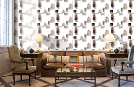 Обои DRO-08 фото в интерьере кабинета превью