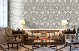 Обои KT20108 фото в интерьере кабинета превью