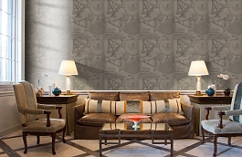 Обои Newton Linen фото в интерьере кабинета превью