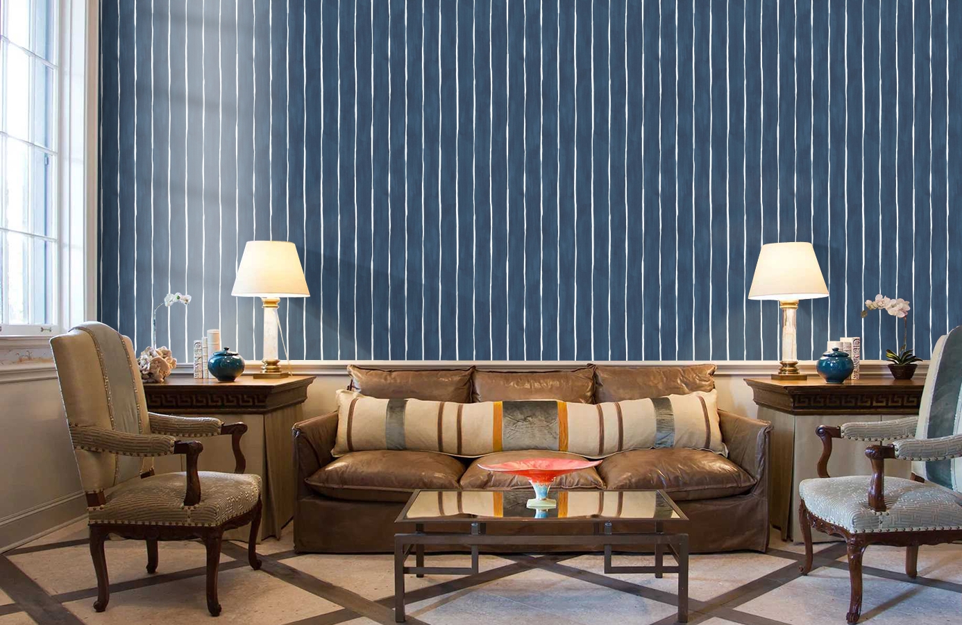 Обои 110/2007 фото в интерьере кабинета