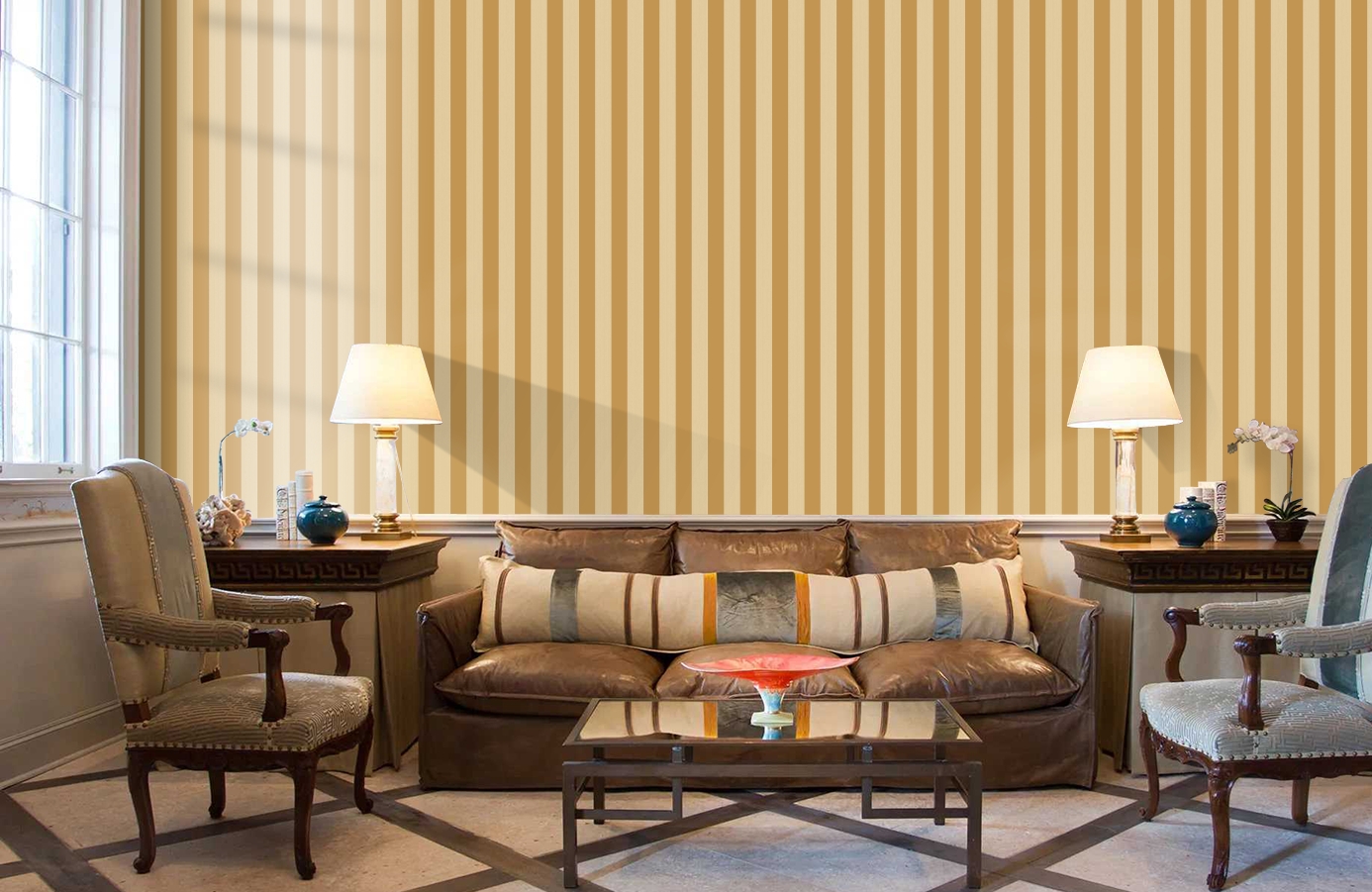 Обои 110/3013 фото в интерьере кабинета