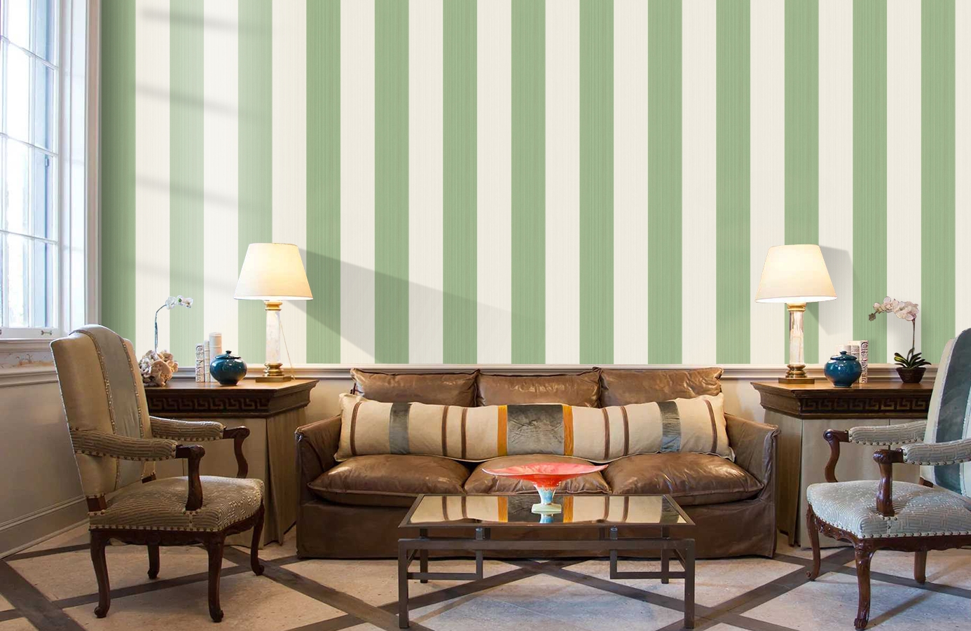 Обои 110/4022 фото в интерьере кабинета