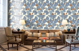 Обои 114-1003 фото в интерьере кабинета превью