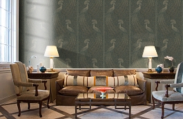 Обои 116-3009 фото в интерьере кабинета превью