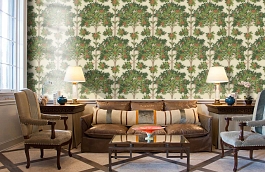 Обои 117-1001 фото в интерьере кабинета превью