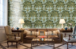 Обои 117-1002 фото в интерьере кабинета превью