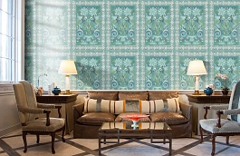 Обои 117-5014 фото в интерьере кабинета превью