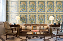 Обои 117-5015 фото в интерьере кабинета превью