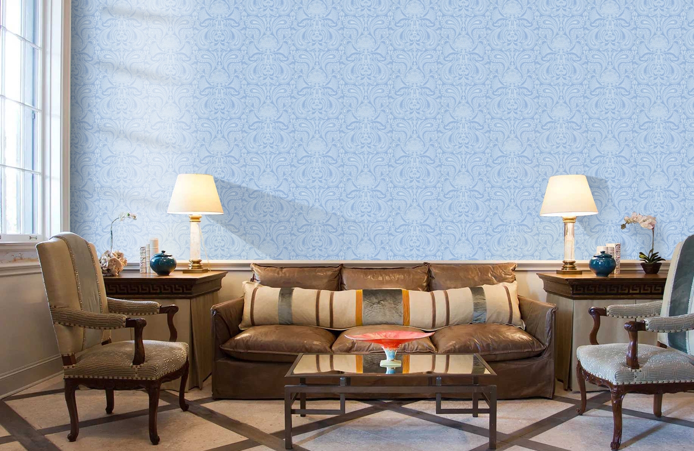 Обои 66/1006 фото в интерьере кабинета