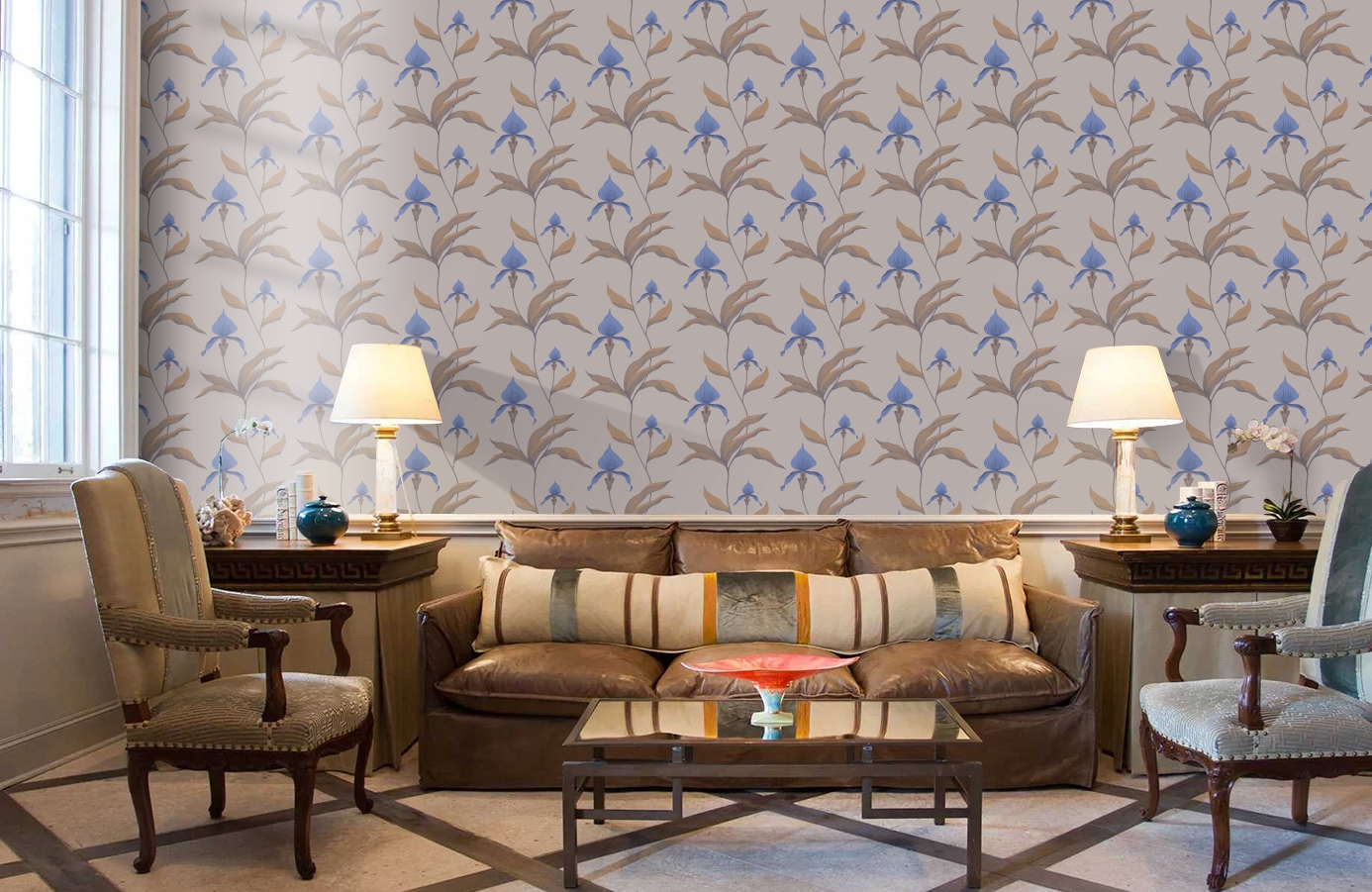 Обои 66/4032 фото в интерьере кабинета