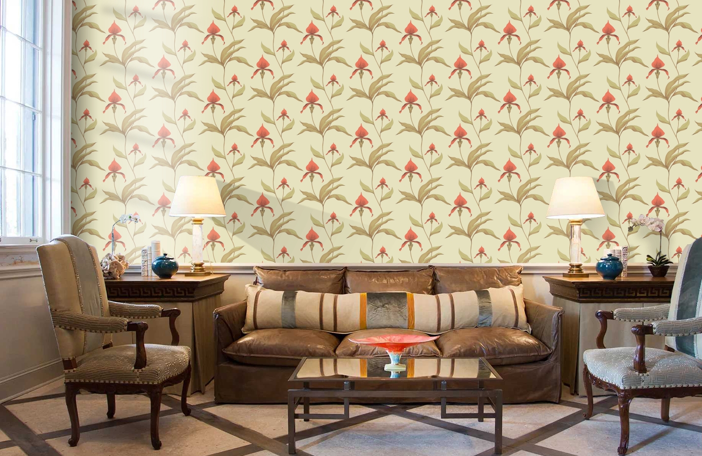 Обои 66/4033 фото в интерьере кабинета