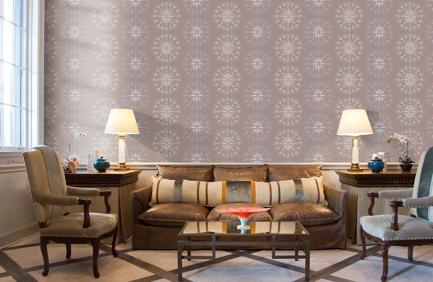 Обои 69/1101 фото в интерьере кабинета