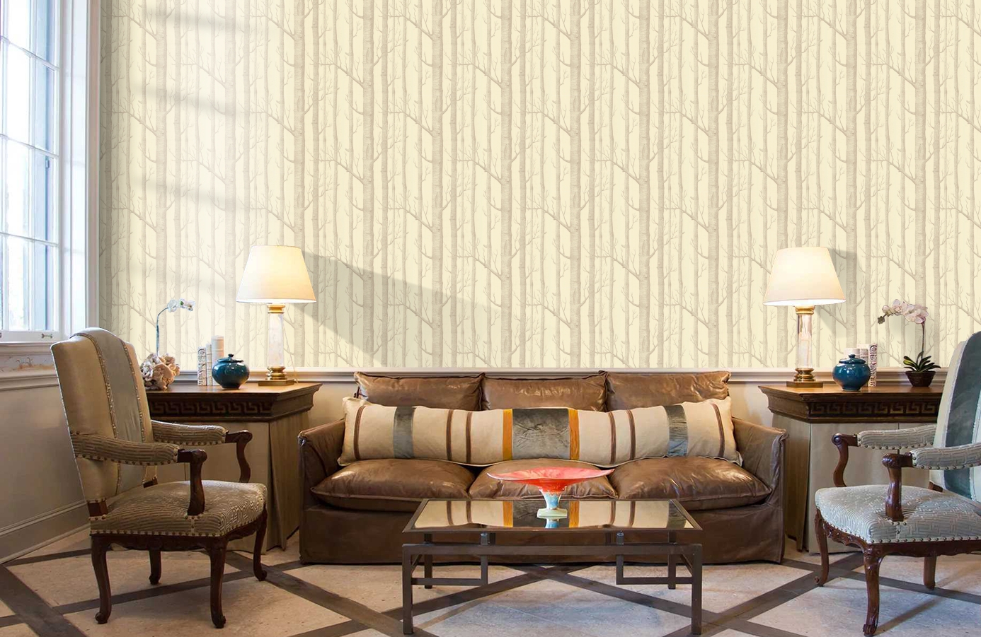 Обои 69/12148 фото в интерьере кабинета