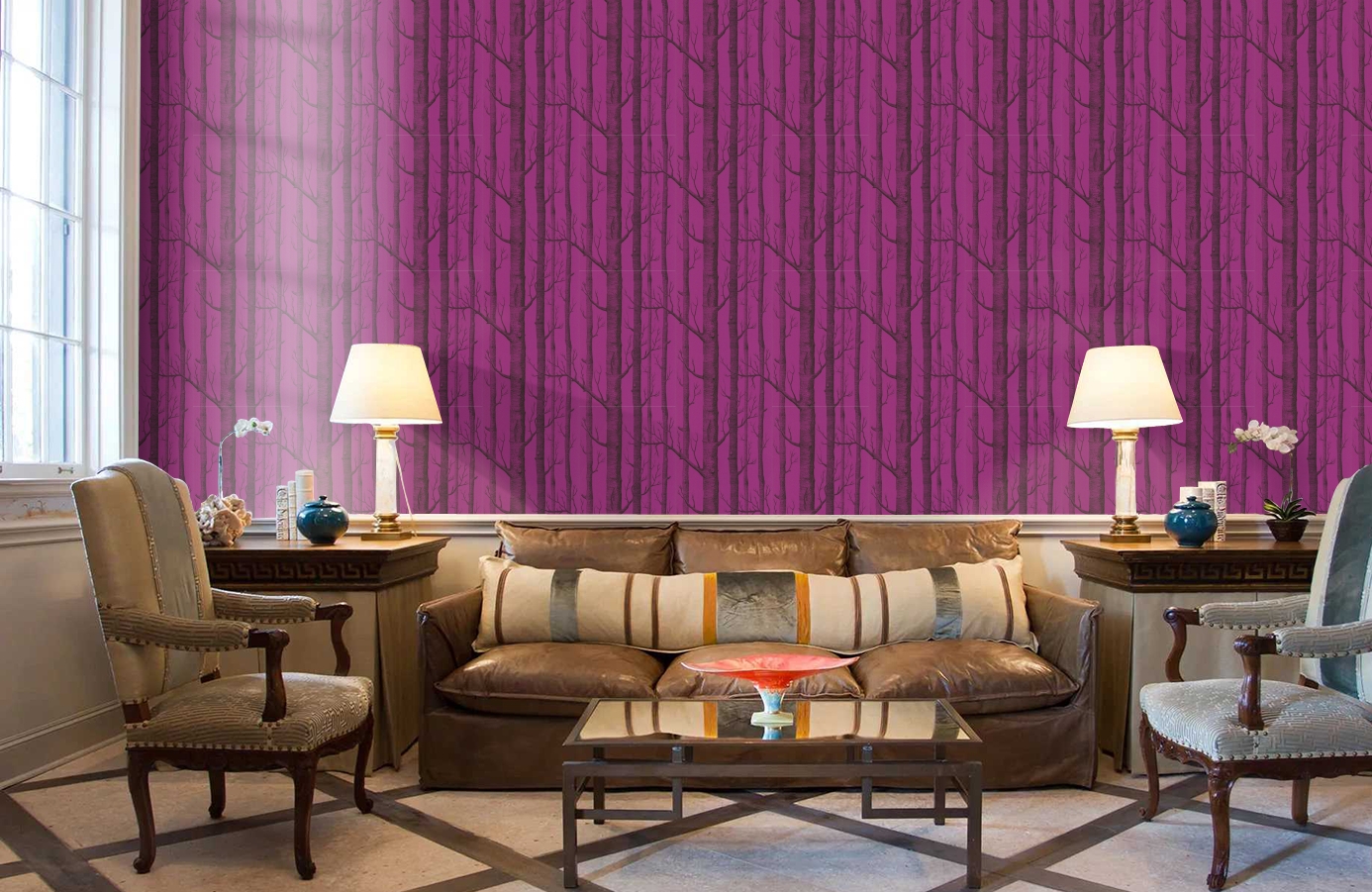 Обои 69/12152 фото в интерьере кабинета