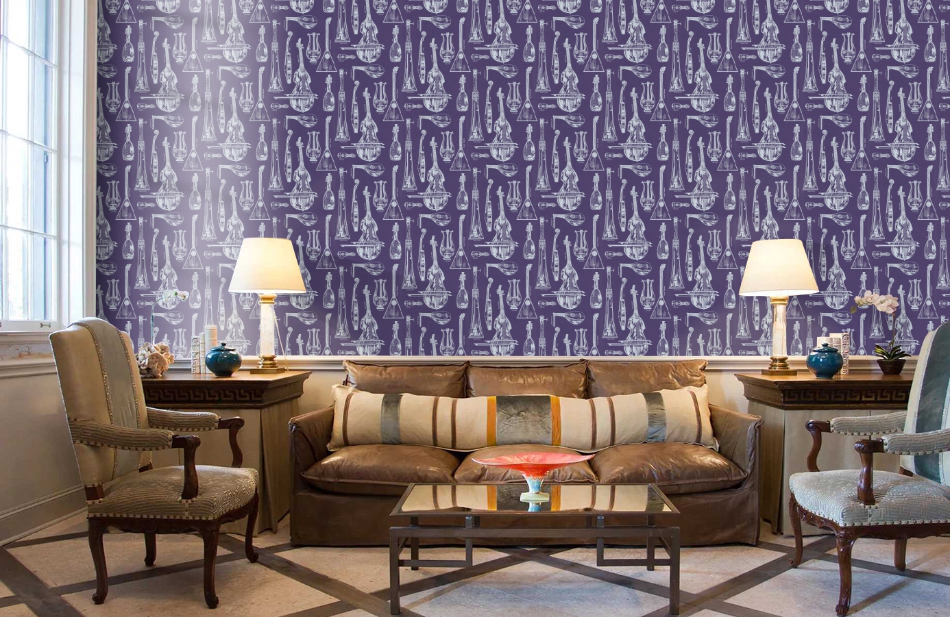 Обои 69/4116 фото в интерьере кабинета