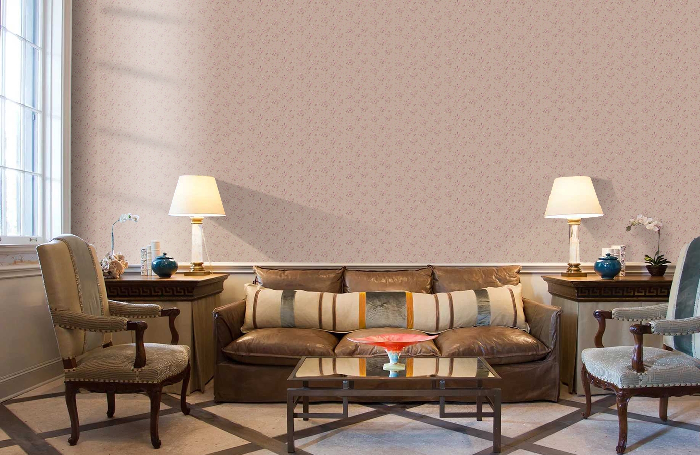 Обои 81/11045 фото в интерьере кабинета