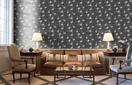 Обои 95-8048 фото в интерьере кабинета превью