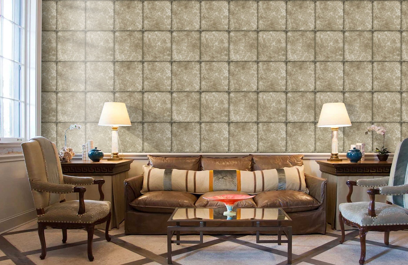 Обои 98/13055 фото в интерьере кабинета