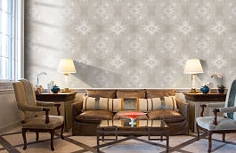 Обои Antique Lace Wallpaper Ch фото в интерьере кабинета превью