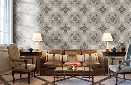 Обои Antique Lace Wallpaper Va фото в интерьере кабинета превью